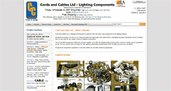 Desktop Screenshot of cordsncables.co.uk
